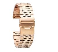 BNCXMO Correa Bracelet de montre exquis pour homme 22 mm, 20 mm, 18 mm, 24 mm, en acier inoxydable, bracelet de luxe doré