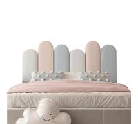 BNCXMO Coussin de Mur Peigne et bâton rembourré pour Mur, Panneaux muraux Auto-adhésifs rembourrés 3D pour Chambre de Jeu de Chambre à Coucher (E 180 cm)