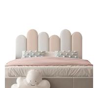 BNCXMO Coussin de Mur Peigne et bâton rembourré pour Mur, Panneaux muraux Auto-adhésifs rembourrés 3D pour Chambre de Jeu de Chambre à Coucher (E 180 cm)