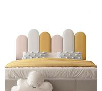 BNCXMO Coussin de Mur Peigne et bâton rembourré pour Mur, Panneaux muraux Auto-adhésifs rembourrés 3D pour Chambre de Jeu de Chambre à Coucher (E 180 cm)