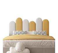 BNCXMO Coussin de Mur Peigne et bâton rembourré pour Mur, Panneaux muraux Auto-adhésifs rembourrés 3D pour Chambre de Jeu de Chambre à Coucher (E 180 cm)