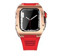 BNCXMO Dernière étui de sangle en acier inoxydable pour bande 7 45 mm en alliage titane pour iwatch 7 6 5 4 SE 44 mm