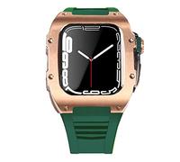 BNCXMO Dernière étui de sangle en acier inoxydable pour bande 7 45 mm en alliage titane pour iwatch 7 6 5 4 SE 44 mm