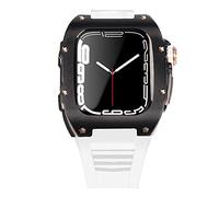 BNCXMO Dernière étui de sangle en acier inoxydable pour bande 7 45 mm en alliage titane pour iwatch 7 6 5 4 SE 44 mm