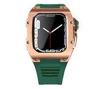 BNCXMO Dernière étui de sangle en acier inoxydable pour bande 7 45 mm en alliage titane pour iwatch 7 6 5 4 SE 44 mm