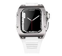 BNCXMO Dernière étui de sangle en acier inoxydable pour bande 7 45 mm en alliage titane pour iwatch 7 6 5 4 SE 44 mm