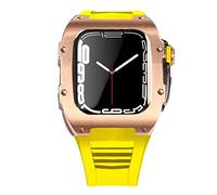 BNCXMO Dernière étui de sangle en acier inoxydable pour bande 7 45 mm en alliage titane pour iwatch 7 6 5 4 SE 44 mm