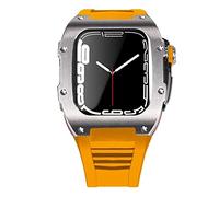BNCXMO Dernière étui de sangle en acier inoxydable pour bande 7 45 mm en alliage titane pour iwatch 7 6 5 4 SE 44 mm