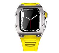 BNCXMO Dernière étui de sangle en acier inoxydable pour bande 7 45 mm en alliage titane pour iwatch 7 6 5 4 SE 44 mm