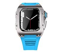 BNCXMO Dernière étui de sangle en acier inoxydable pour bande 7 45 mm en alliage titane pour iwatch 7 6 5 4 SE 44 mm