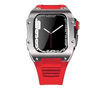 BNCXMO Dernière étui de sangle en acier inoxydable pour bande 7 45 mm en alliage titane pour iwatch 7 6 5 4 SE 44 mm