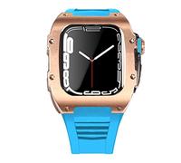 BNCXMO Dernière étui de sangle en acier inoxydable pour bande 7 45 mm en alliage titane pour iwatch 7 6 5 4 SE 44 mm