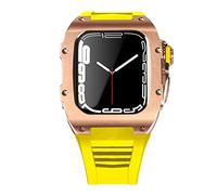 BNCXMO Dernière étui de sangle en acier inoxydable pour bande 7 45 mm en alliage titane pour iwatch 7 6 5 4 SE 44 mm