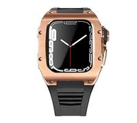 BNCXMO Dernière étui de sangle en acier inoxydable pour bande 7 45 mm en alliage titane pour iwatch 7 6 5 4 SE 44 mm