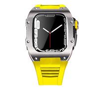 BNCXMO Dernière étui de sangle en acier inoxydable pour bande 7 45 mm en alliage titane pour iwatch 7 6 5 4 SE 44 mm
