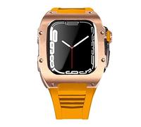 BNCXMO Dernière étui de sangle en acier inoxydable pour bande 7 45 mm en alliage titane pour iwatch 7 6 5 4 SE 44 mm