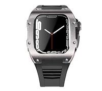 BNCXMO Dernière étui de sangle en acier inoxydable pour bande 7 45 mm en alliage titane pour iwatch 7 6 5 4 SE 44 mm