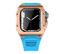 BNCXMO Dernière étui de sangle en acier inoxydable pour bande 7 45 mm en alliage titane pour iwatch 7 6 5 4 SE 44 mm