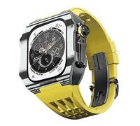 BNCXMO ForAppleWatchBand87654SE44 / 45MSERES, LuxuryWatchBandModificationKit, CarbonFiberCasefluorUbberstrap, approprié