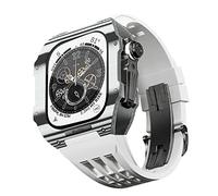 BNCXMO ForAppleWatchBand87654SE44 / 45MSERES, LuxuryWatchBandModificationKit, CarbonFiberCasefluorUbberstrap, approprié