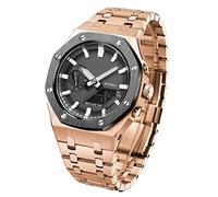 BNCXMO GA2100 MODELLE OAK All Metal Bezel Strap Style Watch Bands pour GA2100VB-1A MOD KIT ACCESSOIRES AVEC COUVERT