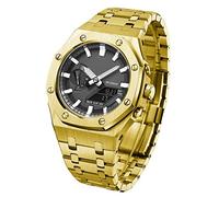 BNCXMO GA2100 MODELLE OAK All Metal Bezel Strap Style Watch Bands pour GA2100VB-1A MOD KIT ACCESSOIRES AVEC COUVERT