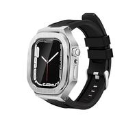BNCXMO Kit de modification de luxe Mod Met Metal Cadre pour le boîtier de bande 8 7 6 5 4 3 44 mm 45 mm STRAP DE VANGE DE WATCH POUR IWATCH Série 7