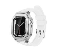 BNCXMO Kit de modification de luxe Mod Met Metal Cadre pour le boîtier de bande 8 7 6 5 4 3 44 mm 45 mm STRAP DE VANGE DE WATCH POUR IWATCH Série 7