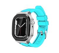 BNCXMO Kit de modification de luxe Mod Met Metal Cadre pour le boîtier de bande 8 7 6 5 4 3 44 mm 45 mm STRAP DE VANGE DE WATCH POUR IWATCH Série 7