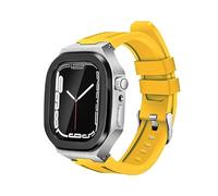BNCXMO Kit de modification de luxe Mod Met Metal Cadre pour le boîtier de bande 8 7 6 5 4 3 44 mm 45 mm STRAP DE VANGE DE WATCH POUR IWATCH Série 7