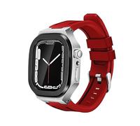 BNCXMO Kit de modification de luxe Mod Met Metal Cadre pour le boîtier de bande 8 7 6 5 4 3 44 mm 45 mm STRAP DE VANGE DE WATCH POUR IWATCH Série 7