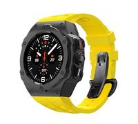 BNCXMO Kit de modification en alliage pour Galaxy Watch 7 Étui en métal ultra 47 mm pour Galaxy Watch 7 Ultra FluorObber STRAP DIY MOD Kit Watchbands