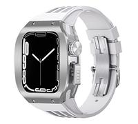 BNCXMO LuxuryWatchBandModkit , ForAppleWatch8745mm , TitaniumalloyBezelCoverframerUbberstrap , ForiwatchSeries654SE44MM