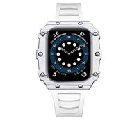 BNCXMO Pour le boîtier de kit de modification de sangle de sangle de luxe 38 40 41 42 44 45 mm Watchband compatible avec iWatch 7 6 5 4 3 2 SE