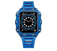 BNCXMO Pour le boîtier de kit de modification de sangle de sangle de luxe 38 40 41 42 44 45 mm Watchband compatible avec iWatch 7 6 5 4 3 2 SE