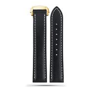 BNCXMO Pour Omega 300 150 007 AT150 Bracelet de montre marron Fermoir déployant 19 mm 20 mm 21 mm Bracelet en cuir italien, 20 mm, A