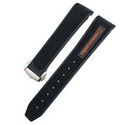 BNCXMO Pour Omega Sxwatch 007 300 AT150 SILICONE WORD STRAP 18 mm 19 mm 20 mm 21 mm 22 mm Femmes Bandoues de montre en silicone
