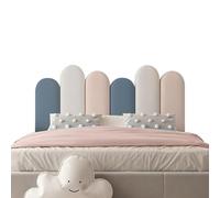 BNCXMO Regardage Mural rembourré, Panneaux de tête de lit de Pelage et bâton 3D pour Mur de 3,2 cm d'épaississement des Panneaux muraux Anti-Collision (Un 180 cm)