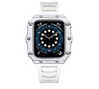 BNCXMO Retrofit Kit Strap + Case pour bande 45 mm 44 mm 40 mm 41 mm STRAPE EN RÉSEUX + CAS DE KIT Céramique pour Iwatch 7 6 5 4