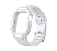 BNCXMO Sangle de boîtier pour Ultra 49mm 45mm 44mm 41mm Silicone Band pour iWatch Serie 8 7 6 Ultra Protective Cover Sport Bracelet