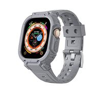 BNCXMO Sangle de boîtier pour Ultra 49mm 45mm 44mm 41mm Silicone Band pour iWatch Serie 8 7 6 Ultra Protective Cover Sport Bracelet