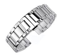 BNCXMO Sangle de montée en métal Braceuse en acier inoxydable respirant, bracelet de sangle remplaçable Release rapide en acier inoxydable 12 mm-26 mm / 21 mm/or