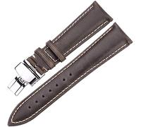 BNCXMO Sangle de montée, sangle à feuilles de vache 18 mm 20 mm 22 mm 24 mm dames et bracelet en cuir masculin avec boucle papillon, bracelet