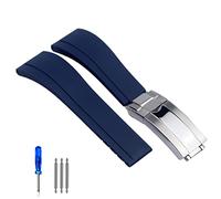 BNCXMO Sangle de montre en caoutchouc pour bracelet Tudor Black Blue Green étanche Silicon Watches Band Bracelet 20 mm 21 mm