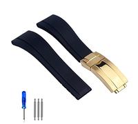 BNCXMO Sangle de montre en caoutchouc pour bracelet Tudor Black Blue Green étanche Silicon Watches Band Bracelet 20 mm 21 mm