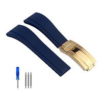 BNCXMO Sangle de montre en caoutchouc pour bracelet Tudor Black Blue Green étanche Silicon Watches Band Bracelet 20 mm 21 mm