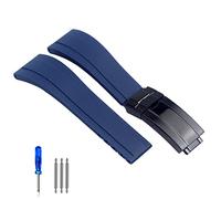 BNCXMO Sangle de montre en caoutchouc pour bracelet Tudor Black Blue Green étanche Silicon Watches Band Bracelet 20 mm 21 mm