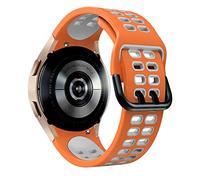 BNCXMO Sangle de silicone officielle de 20 mm pour Galaxy Watch4 Classic 46 42 mm / 44 40 mm Smartwatch Ridge Sport Bracelet Watch Band Correa