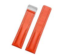 BNCXMO Sangle en cuir authentique pour bracelet en cuir de vache Breitling avec boucle de déploiement 22 mm 24 mm.
