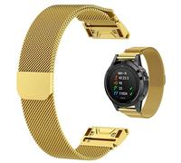 BNCXMO Sangle magnétique pour Fenix 7x 3 HR 5x 6x 6 Pro 5 Plus Metal Milanese Watch Band 20/22/26 mm pour le précurseur 935 945 Pins rapides